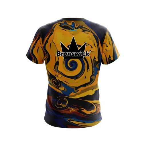Brunswick Painted Vortex Moon CoolWick Bowling Jersey - Image 2