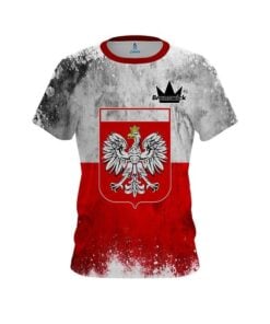 Brunswick Poland Flag CoolWick Bowling Jersey