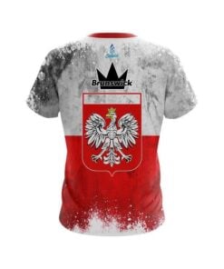 Alternative view of Brunswick Poland Flag CoolWick Bowling Jersey