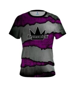 Brunswick Purple Rigid Steel CoolWick Bowling Jersey