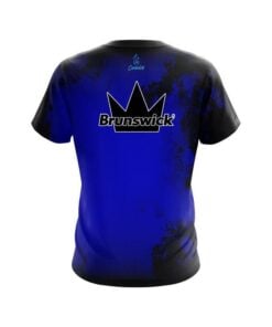 Alternative view of Brunswick Toxic Rugged Smoke Blue CoolWick Bowling Jersey