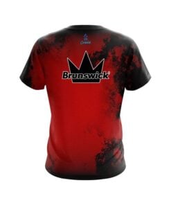 Alternative view of Brunswick Toxic Rugged Smoke Red CoolWick Bowling Jersey