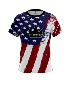 Brunswick Painted Flag CoolWick Bowling Jersey