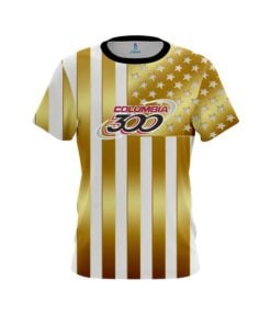Columbia 300 American Gold Flag CoolWick Bowling Jersey