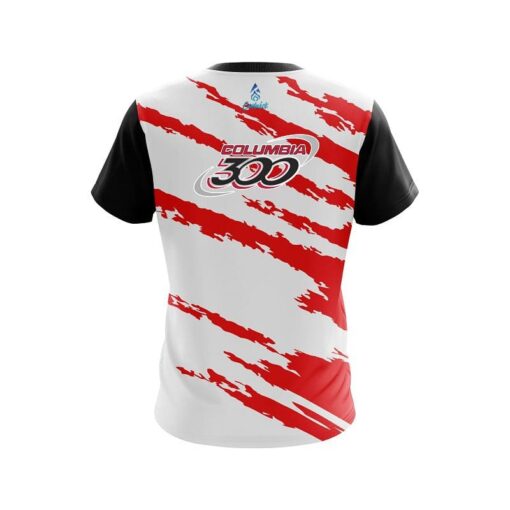 Columbia 300 Athlete Bolt Red CoolWick Bowling Jersey - Image 2
