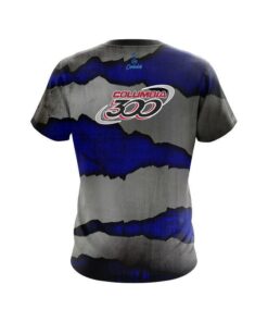 Alternative view of Columbia 300 Blue Rigid Steel CoolWick Bowling Jersey
