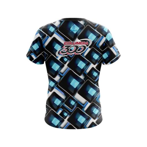 Columbia 300 Conception Blue CoolWick Bowling Jersey - Image 2