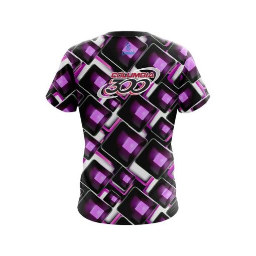 Columbia 300 Conception Purple CoolWick Bowling Jersey - Image 2
