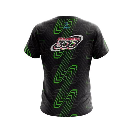 Columbia 300 Halftone Extreme Green CoolWick Bowling Jersey - Image 2