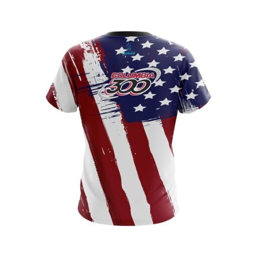 Columbia 300 Painted Flag CoolWick Bowling Jersey - Image 2