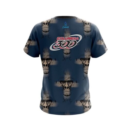 Columbia 300 Wild Spirit Monkey CoolWick Bowling Jersey - Image 2