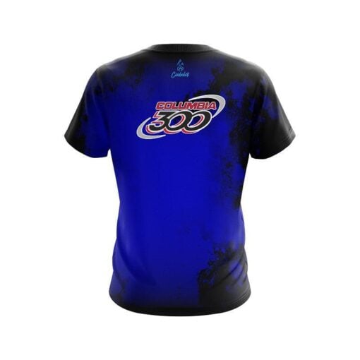 Columbia 300 Toxic Rugged Smoke Blue CoolWick Bowling Jersey - Image 2