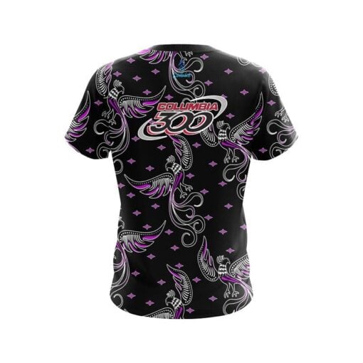 Columbia 300 Phoenix Break Purple CoolWick Bowling Jersey - Image 2