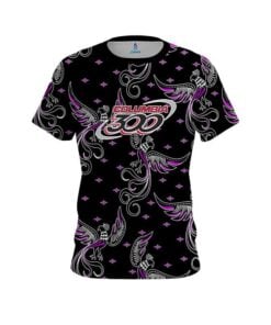 Columbia 300 Phoenix Break Purple CoolWick Bowling Jersey