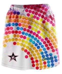 Stefanie Johnson Roto Grip Colorful Dots CoolWick Bowling Skort