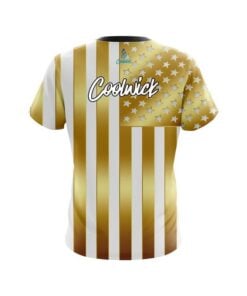 Alternative view of CoolWick American Gold Flag CoolWick Bowling Jersey