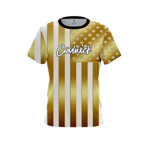 CoolWick American Gold Flag CoolWick Bowling Jersey
