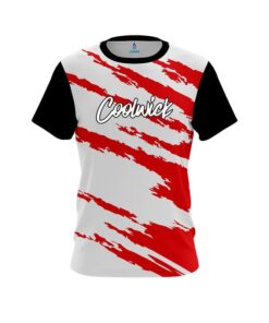 CoolWick Athlete Bolt Red CoolWick Bowling Jersey