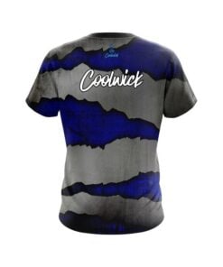 Alternative view of CoolWick Blue Rigid Steel CoolWick Bowling Jersey