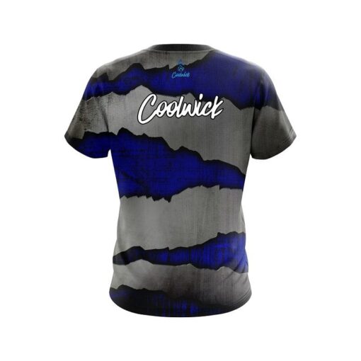 CoolWick Blue Rigid Steel CoolWick Bowling Jersey - Image 2