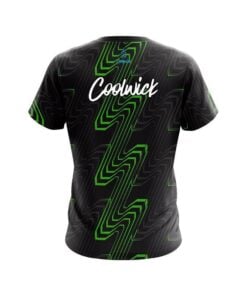Alternative view of CoolWick Halftone Extreme Green CoolWick Bowling Jersey