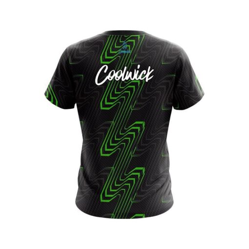 CoolWick Halftone Extreme Green CoolWick Bowling Jersey - Image 2