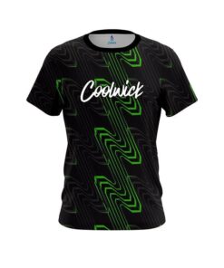 CoolWick Halftone Extreme Green CoolWick Bowling Jersey
