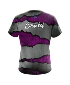 Alternative view of CoolWick Purple Rigid Steel CoolWick Bowling Jersey