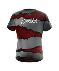 Alternative view of CoolWick Red Rigid Steel CoolWick Bowling Jersey