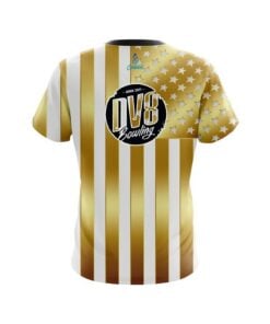 Alternative view of DV8 American Gold Flag CoolWick Bowling Jersey