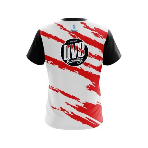 DV8 Athlete Bolt Red CoolWick Bowling Jersey - Image 2