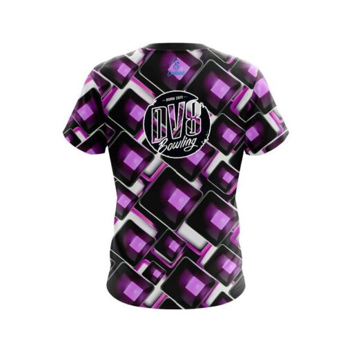 DV8 Conception Purple CoolWick Bowling Jersey - Image 2