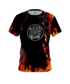 DV8 Orange Flame CoolWick Bowling Jersey