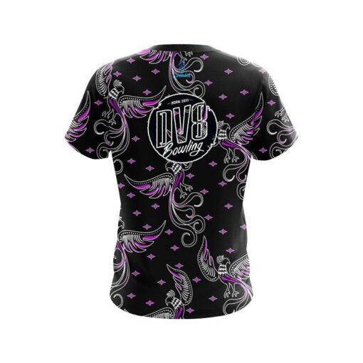 DV8 Phoenix Break Purple CoolWick Bowling Jersey - Image 2