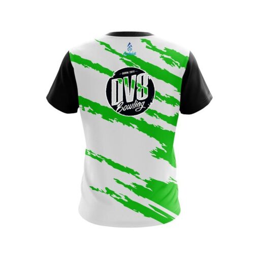 DV8 Athlete Bolt Green CoolWick Bowling Jersey - Image 2