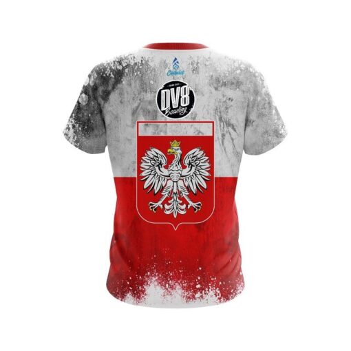 DV8 Poland Flag CoolWick Bowling Jersey - Image 2