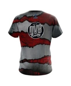 Alternative view of DV8 Red Rigid Steel CoolWick Bowling Jersey