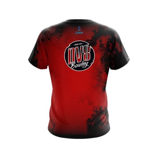 DV8 Toxic Rugged Smoke Red CoolWick Bowling Jersey - Image 2