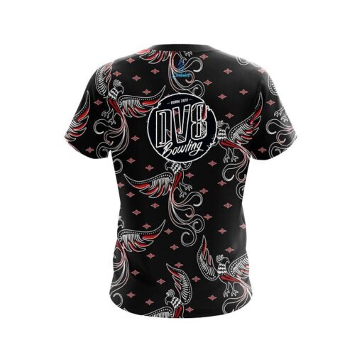 DV8 Phoenix Break Red CoolWick Bowling Jersey - Image 2