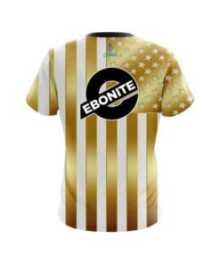 Alternative view of Ebonite American Gold Flag CoolWick Bowling Jersey