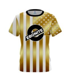 Ebonite American Gold Flag CoolWick Bowling Jersey