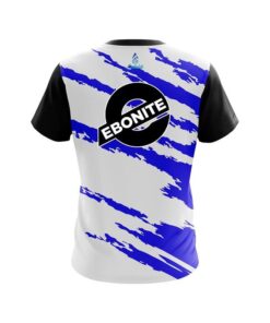 Alternative view of Ebonite Athlete Bolt Blue CoolWick Bowling Jersey
