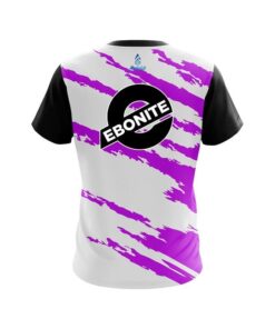 Alternative view of Ebonite Athlete Bolt Purple CoolWick Bowling Jersey