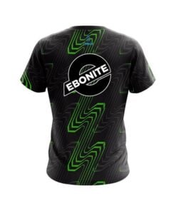 Alternative view of Ebonite Halftone Extreme Green CoolWick Bowling Jersey