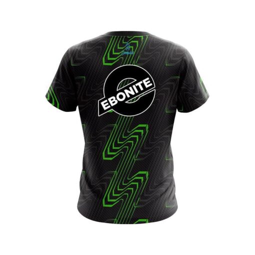 Ebonite Halftone Extreme Green CoolWick Bowling Jersey - Image 2