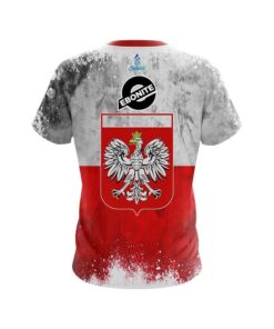 Alternative view of Ebonite Poland Flag CoolWick Bowling Jersey