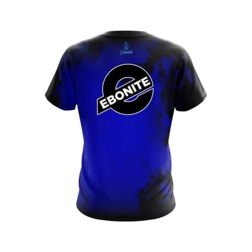 Ebonite Toxic Rugged Smoke Blue CoolWick Bowling Jersey - Image 2