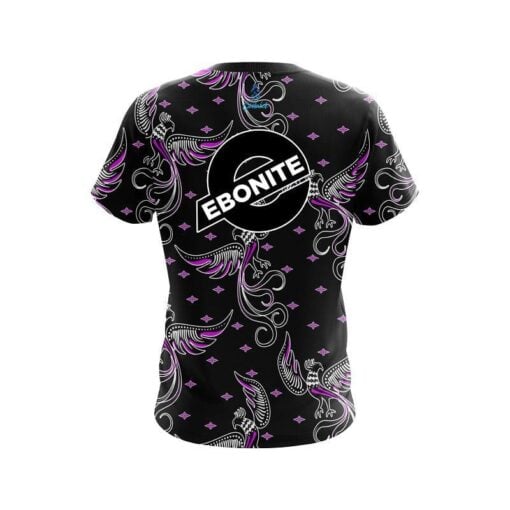 Ebonite Phoenix Break Purple CoolWick Bowling Jersey - Image 2