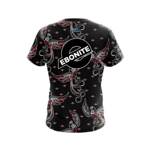 Ebonite Phoenix Break Red CoolWick Bowling Jersey - Image 2