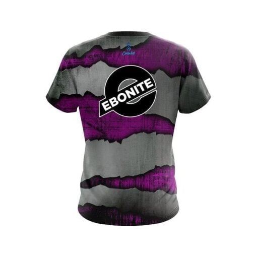 Ebonite Purple Rigid Steel CoolWick Bowling Jersey - Image 2